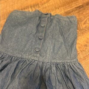 Strapless Denim Dress